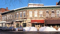 Historic buildings in the town center