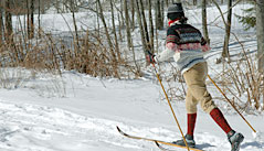 Cross-country skiing at Hawk is the purest form of skiing available