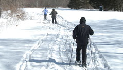 Hawk is the ideal location for a day of snowshoeing